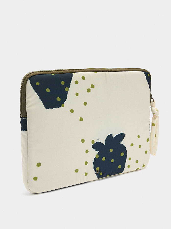 Desenli Teknik Kumaş 13 İnç Laptop Kılıfı