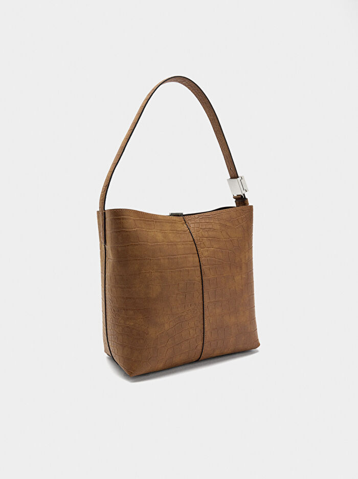 Desenli Omuz Çantası