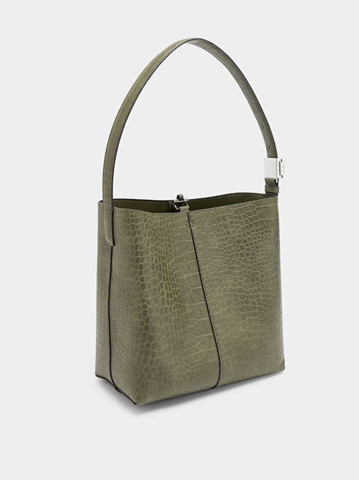 Desenli Omuz Çantası