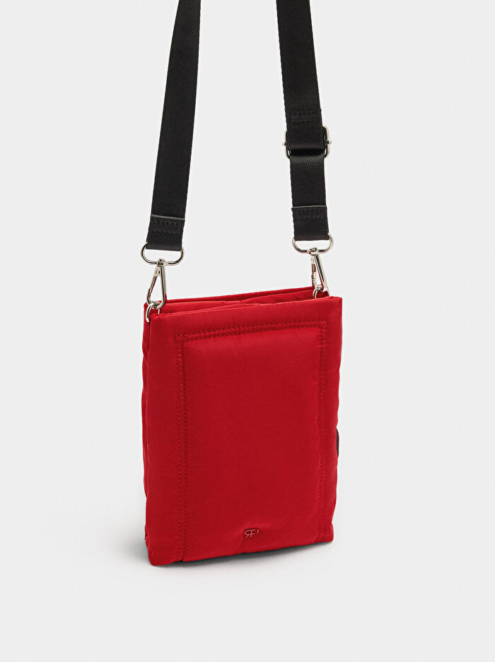 Teknik Kumaş Çapraz Askılı Çanta