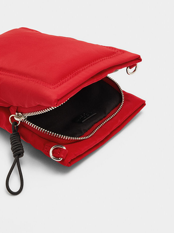 Teknik Kumaş Çapraz Askılı Çanta