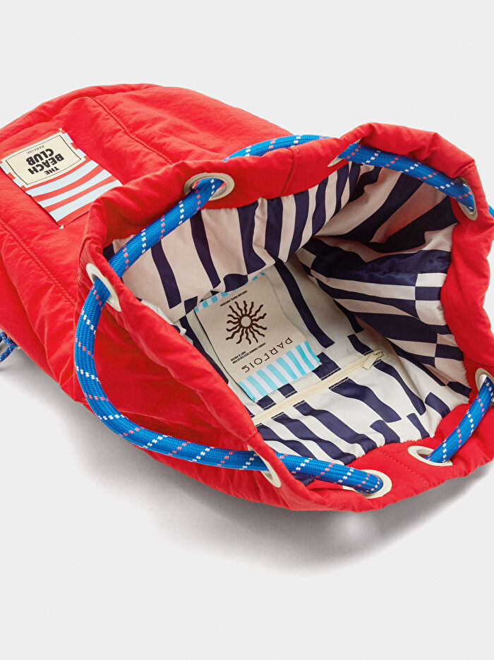 Teknik Kumaş Bucket Çanta