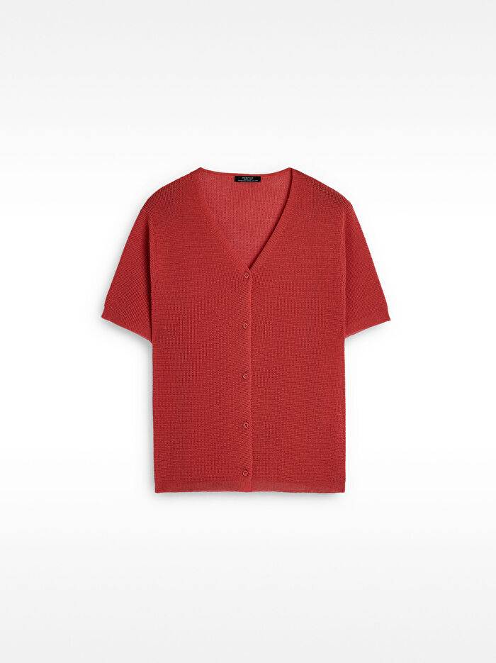 Kısa Kollu Örme Hırka