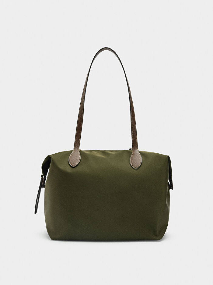 Teknik Kumaş Shopper Çanta L