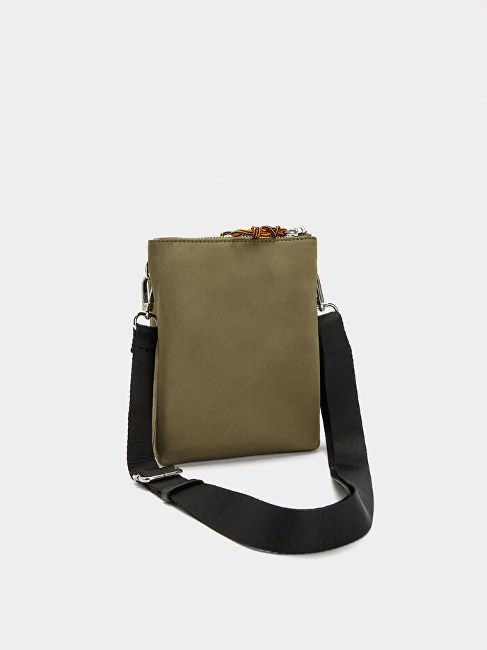 Teknik Kumaş Çapraz Askılı Çanta