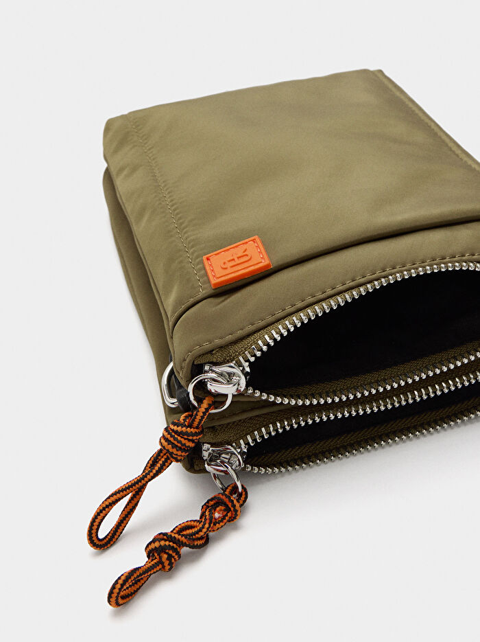 Teknik Kumaş Çapraz Askılı Çanta