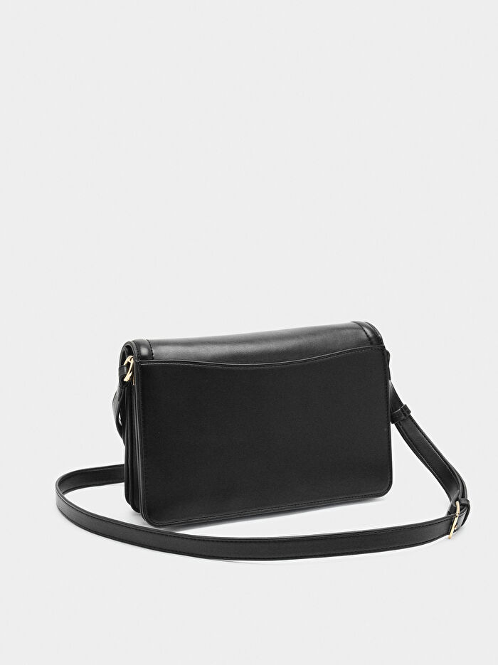 Çift Kapaklı Çapraz Askılı Çanta