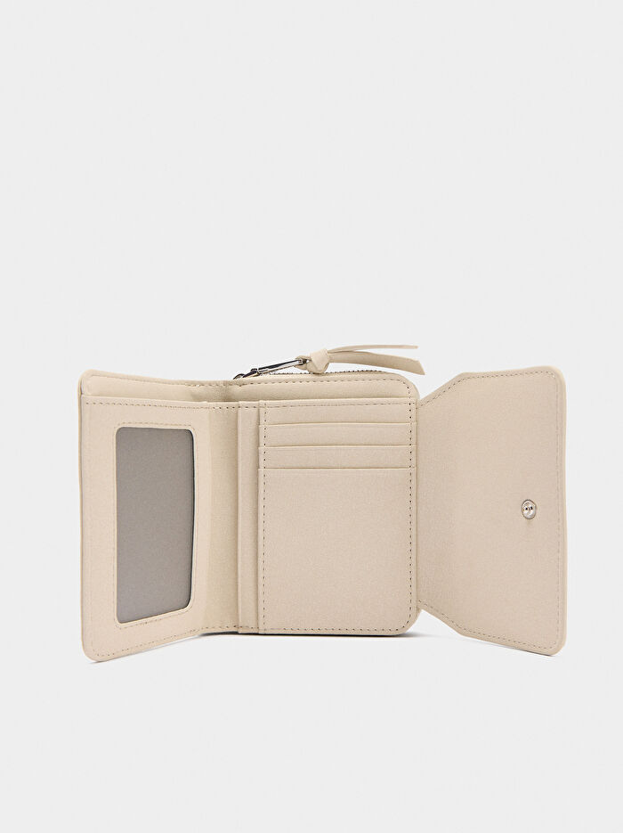 Dokulu ve Kapaklı Cüzdan