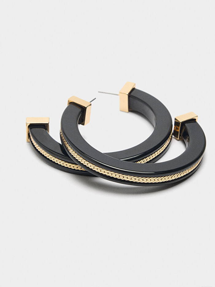 Resin Maxi Halka Küpe