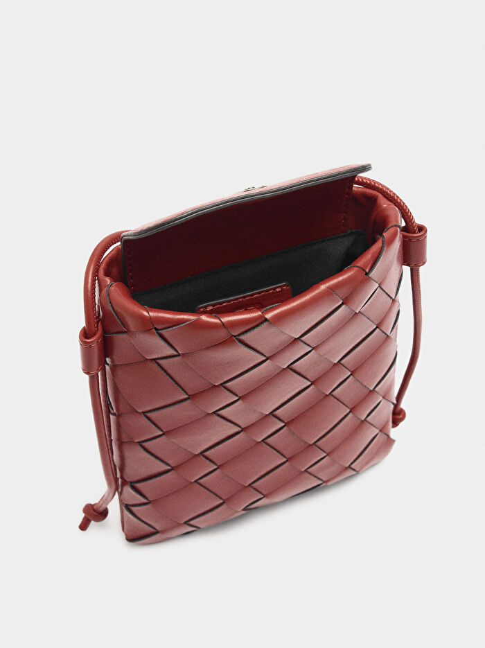 Örme Cep Telefonu Çantası