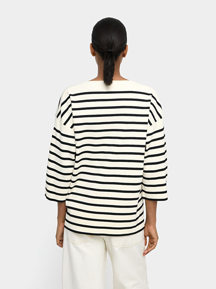 Çizgili Örme Kazak