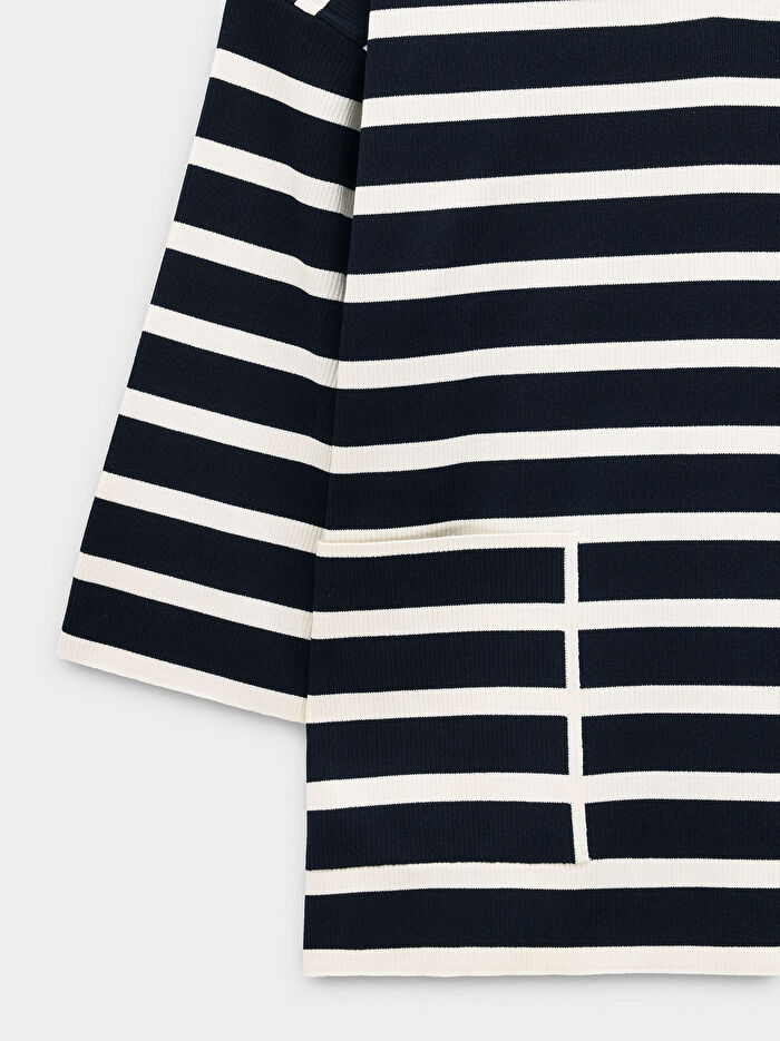 Çizgili Örme Kazak