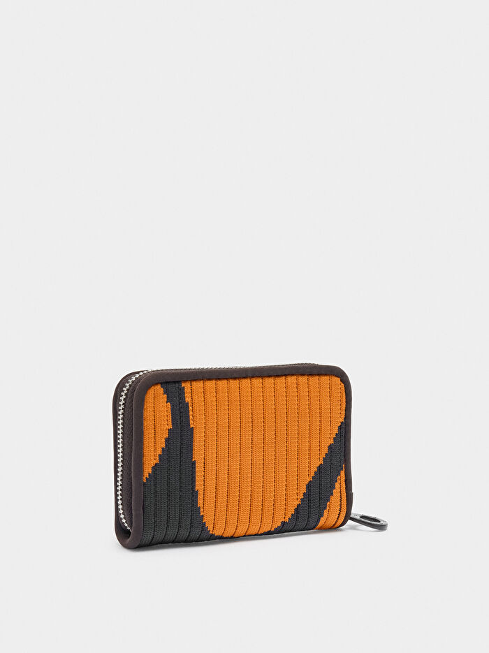 Desenli Örme Cüzdan