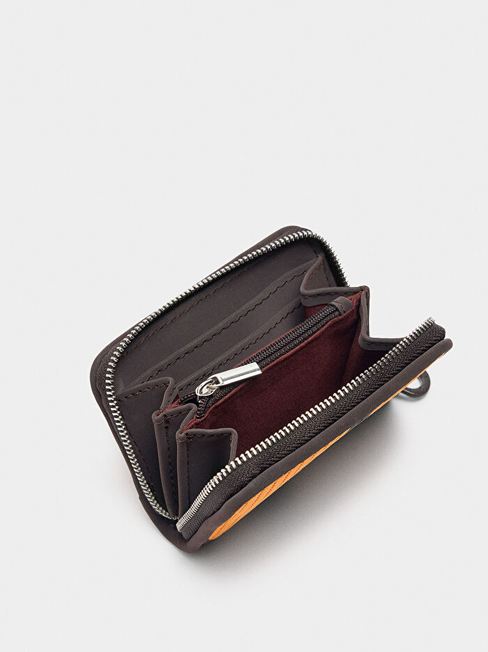 Desenli Örme Cüzdan