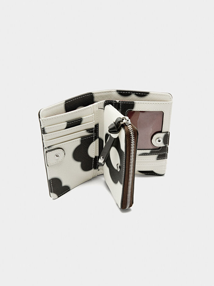 Çiçek Desenli Cüzdan