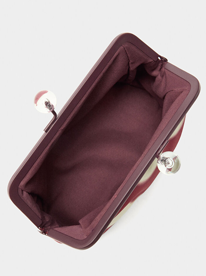 Çiçek Desenli Makyaj Çantası