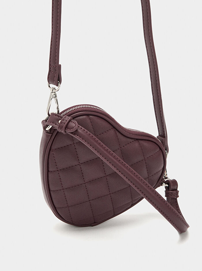 Mini Kalp Şeklinde El Çantası