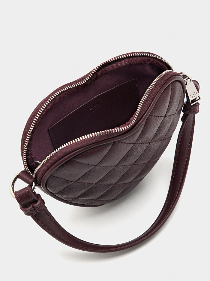 Mini Kalp Şeklinde El Çantası