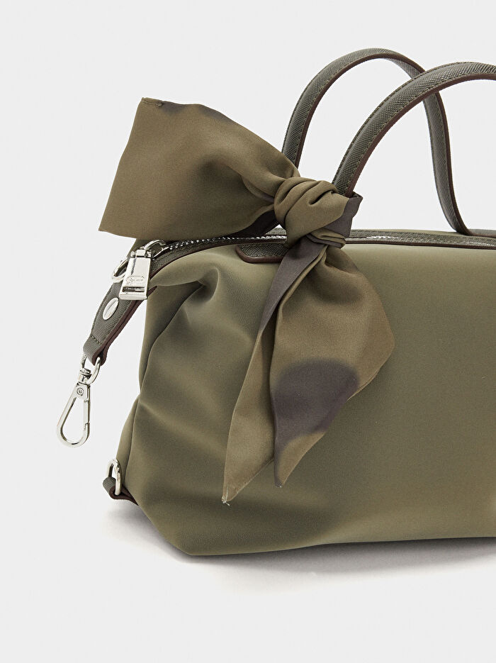 Kadife Dokulu Tote Çanta