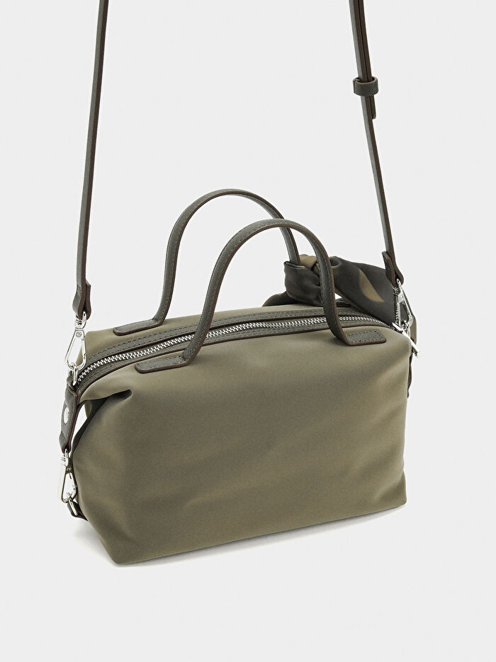 Kadife Dokulu Tote Çanta