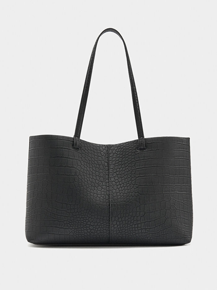 Hayvan Desenli Shopper Çanta