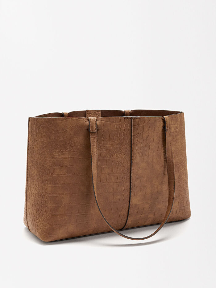 Hayvan Desenli Shopper Çanta