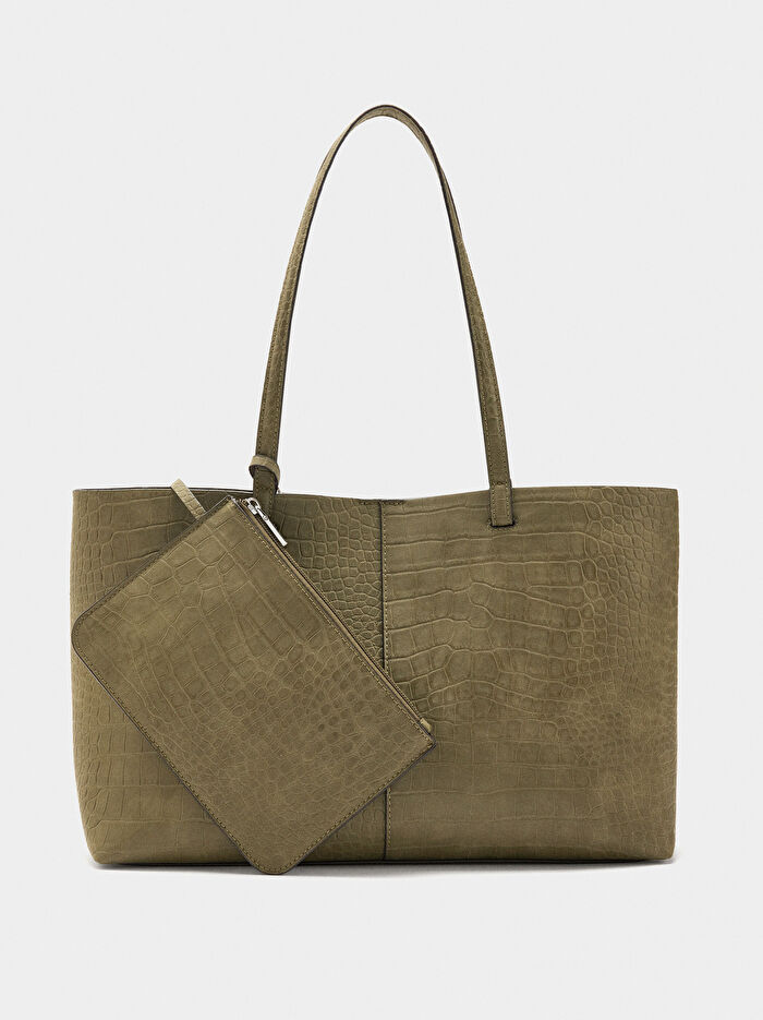 Hayvan Desenli Shopper Çanta