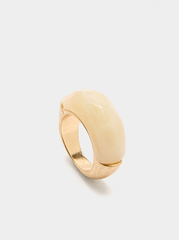 Taş Efektli Yüzük