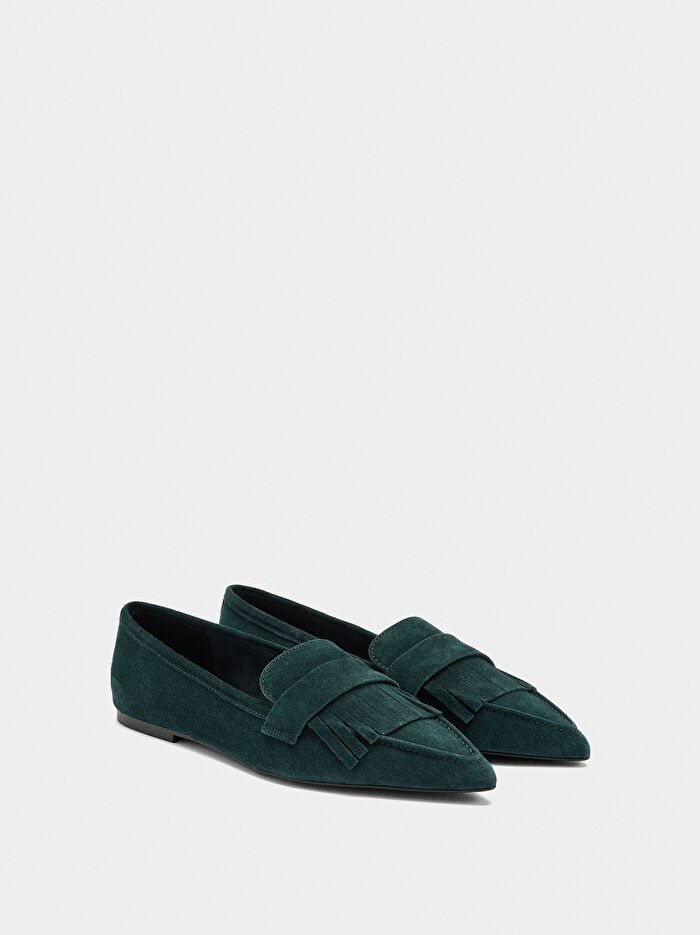 Püsküllü Deri Makosen