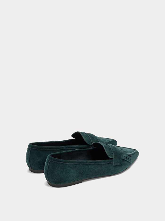 Püsküllü Deri Makosen