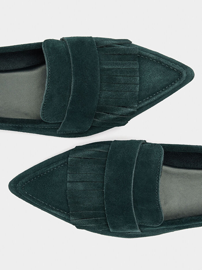 Püsküllü Deri Makosen