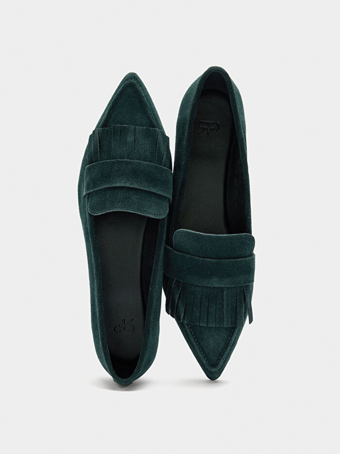 Püsküllü Deri Makosen