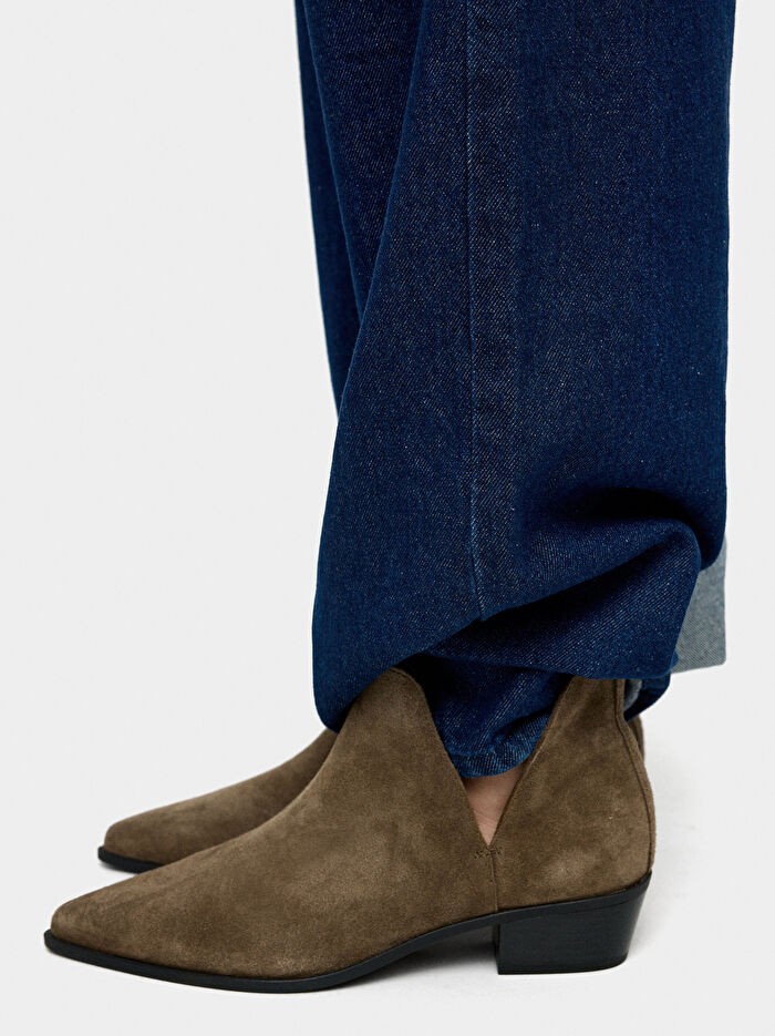 Deri Kovboy Bilekte Bot