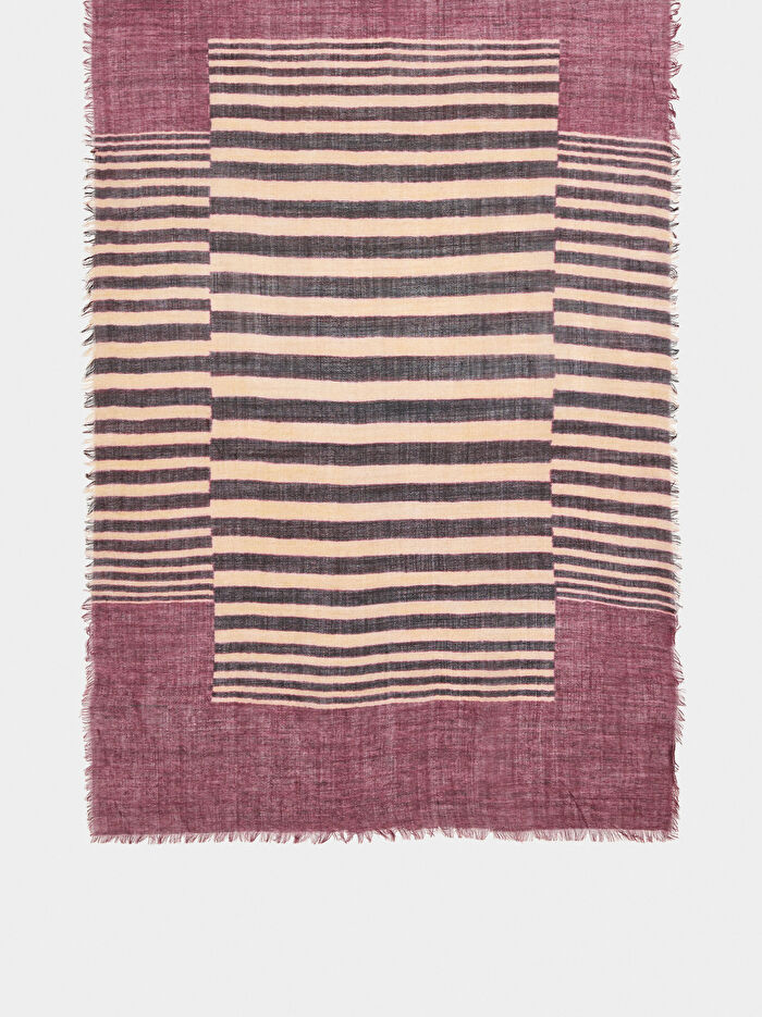 Desenli Şal %100 Yün