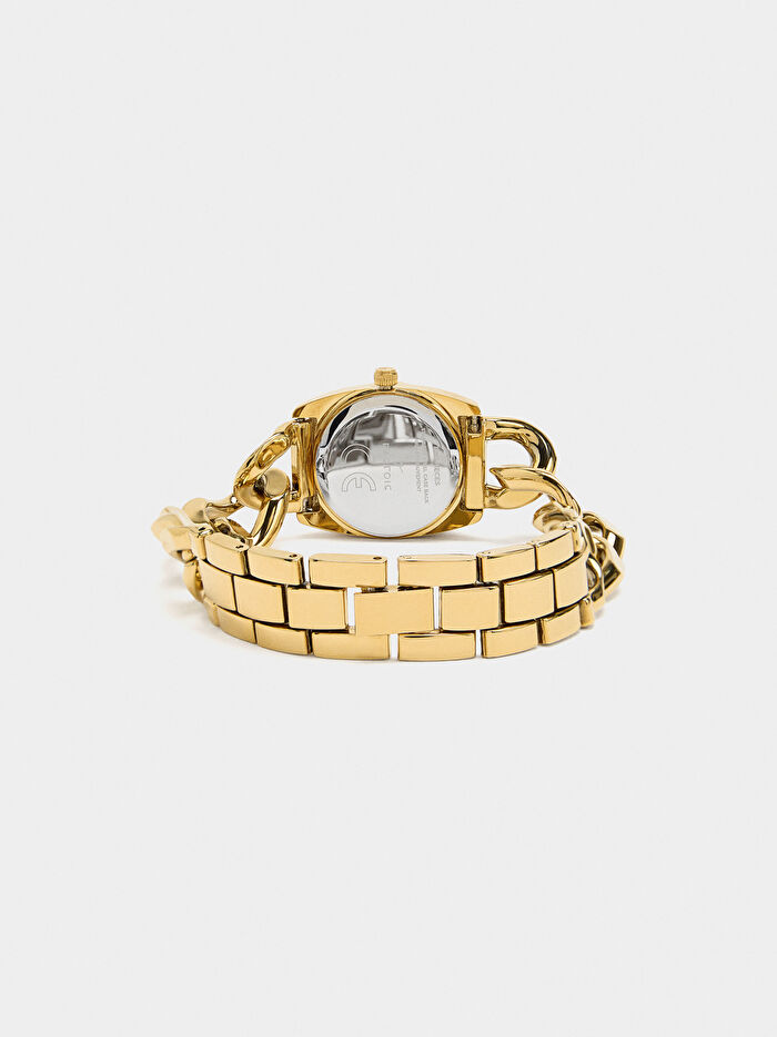 Paslanmaz Çelik Bağlantılı Saat