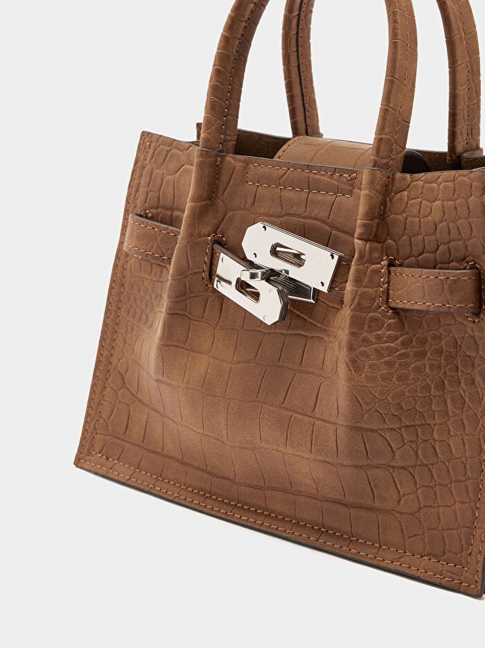 Hayvan Desenli Tote Çanta