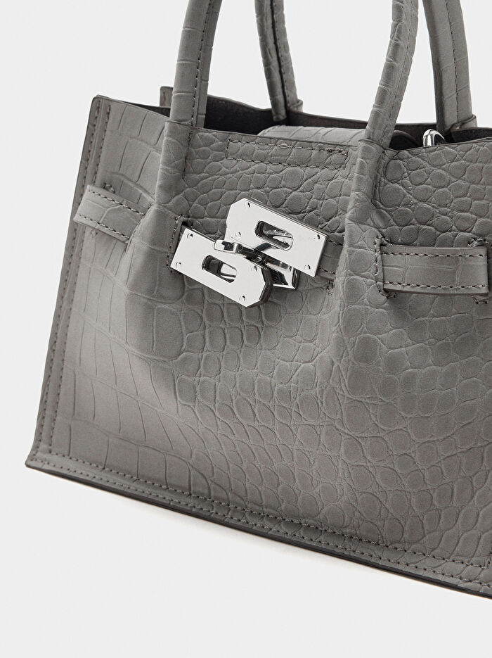 Hayvan Desenli Tote Çanta