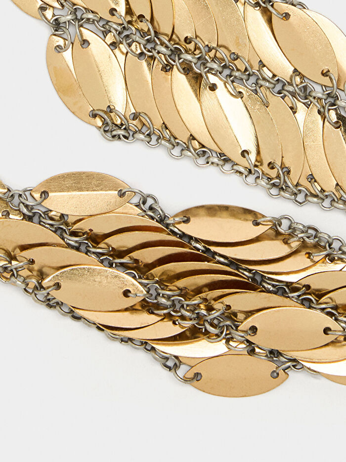 Maxi Uzun Çok Yapraklı Küpe