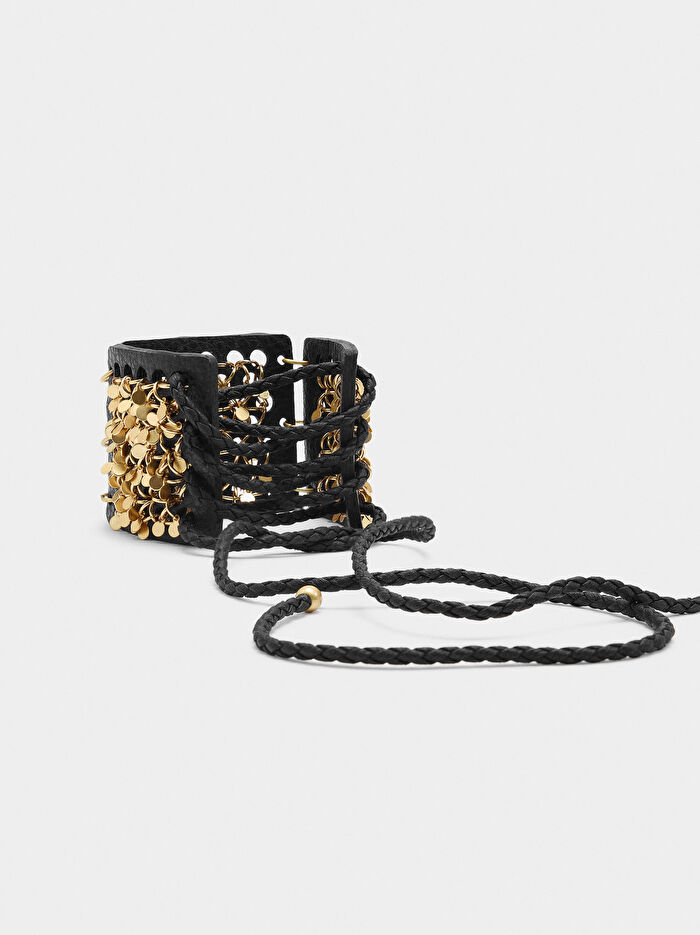 Deri Geniş Bileklik