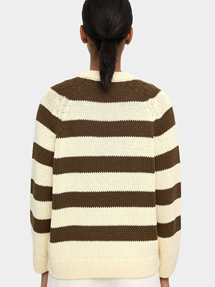 Çizgili Örme Kazak