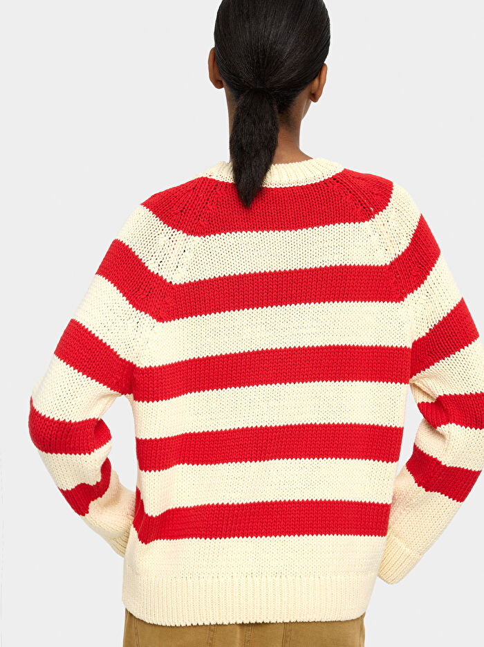 Çizgili Örme Kazak