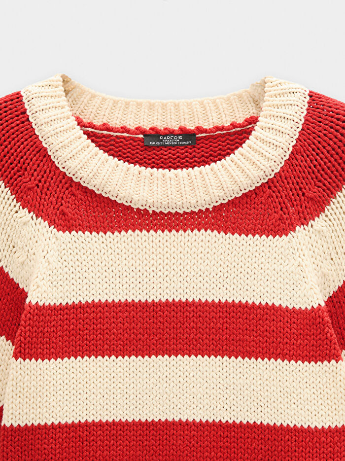 Çizgili Örme Kazak