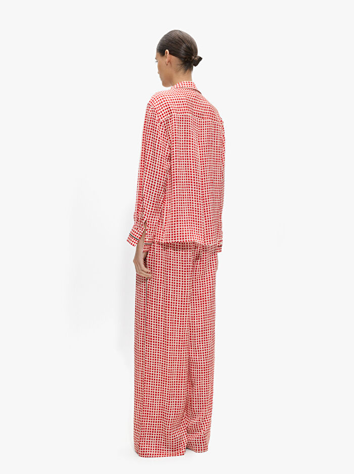 Kareli Dökümlü Gömlek