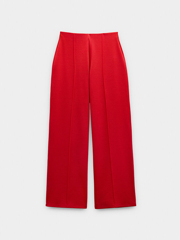 Elastik Bel Pileli Pantolon