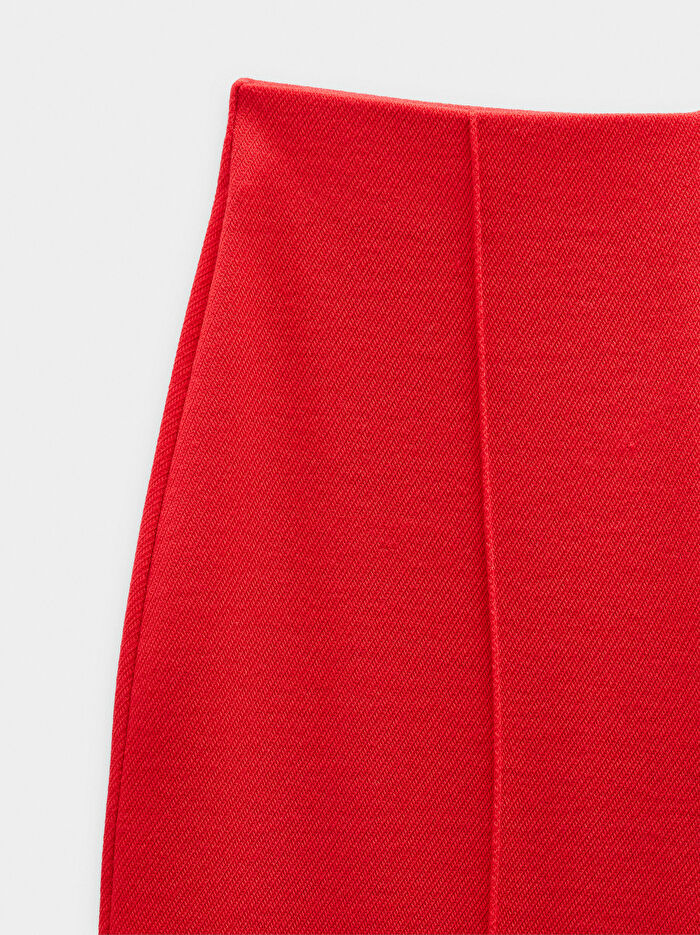 Elastik Bel Pileli Pantolon