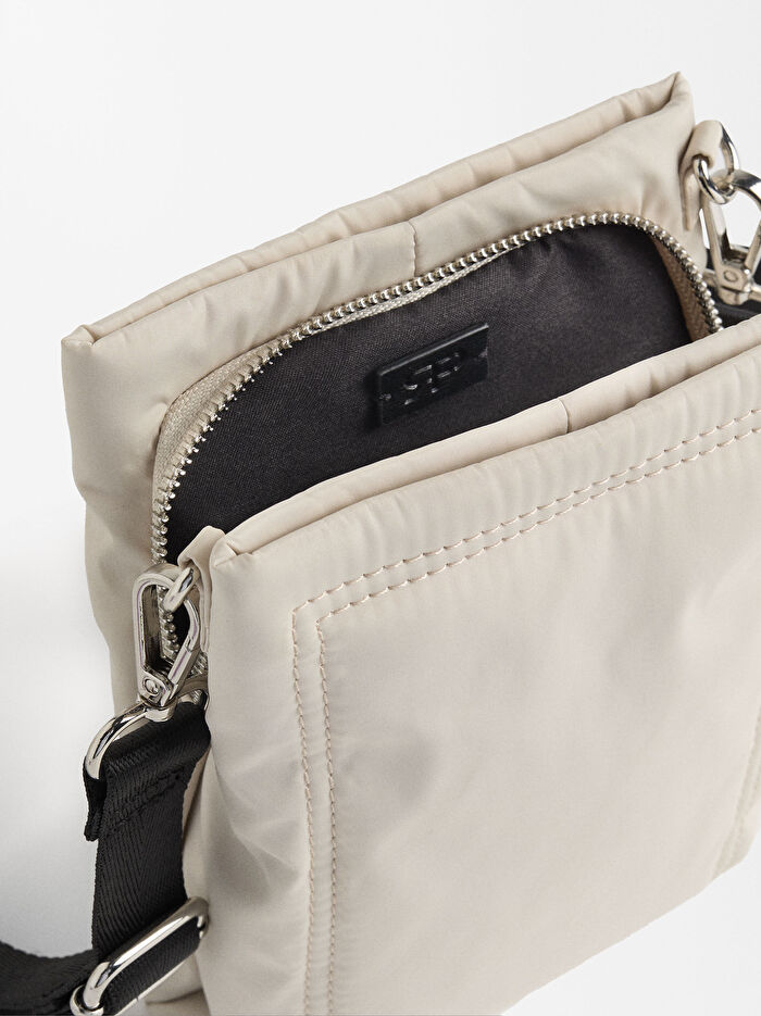 Teknik Kumaş Çapraz Askılı Çanta