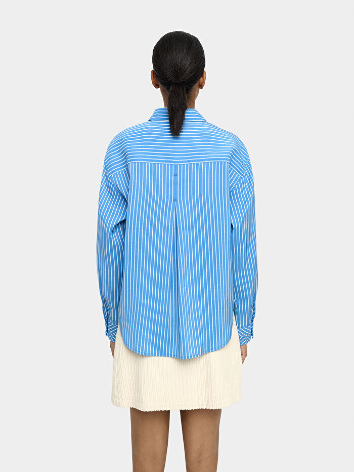 Uzun Kollu Çizgili Gömlek