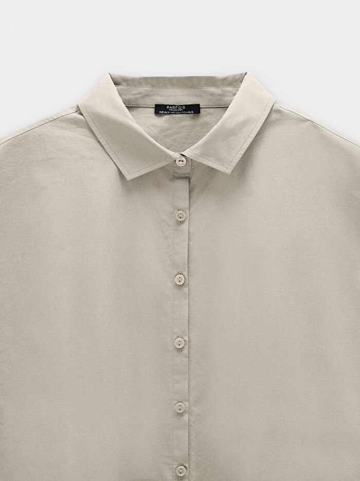 %100 Pamuklu Kısa Kollu Gömlek