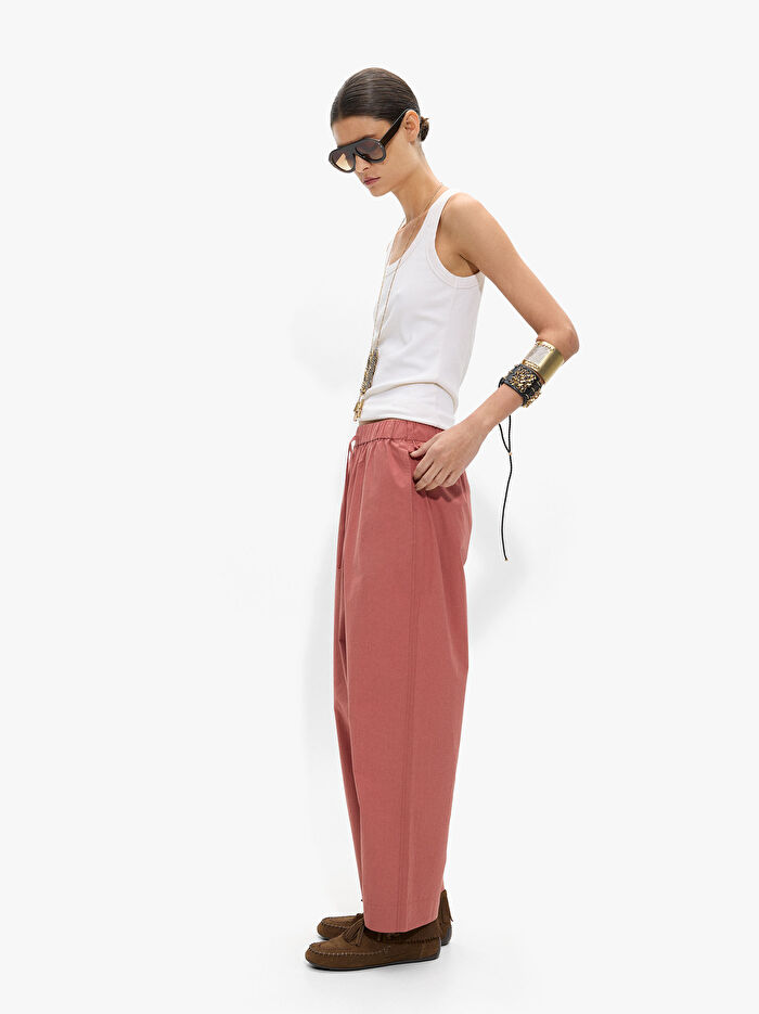 Elastik Bel 100% Pamuklu Pantolon