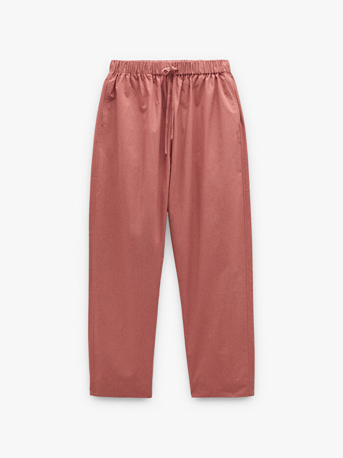 Elastik Bel 100% Pamuklu Pantolon